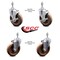 Service Caster 5 Inch High Temp Glass Filled Nylon 3/8 Inch Threaded Stem Caster Brakes, 2PK SCC-TS20S514-GFNSHT-381615-2-TLB-2 - alternate 1